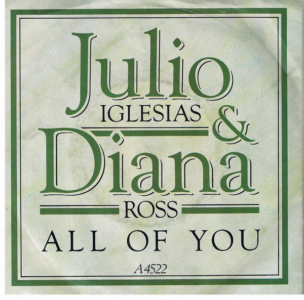 Julio Iglesias - All Of You - Used Vinyl Record 7"