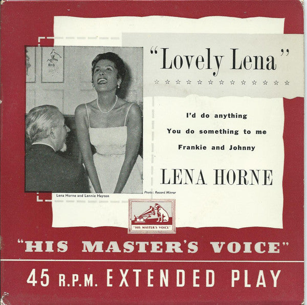 Lena Horne - Lovely Lena - Used Vinyl Record 7"