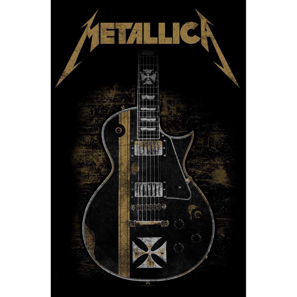 Metallica - Textile Poster: Hetfield Guitar - Art Posters