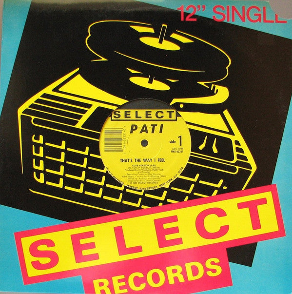 Pati - That's The Way I Feel - Used Vinyl Record 12"