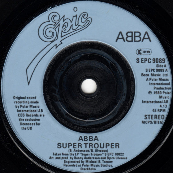 ABBA - Super Trouper - Used Vinyl Record 7"