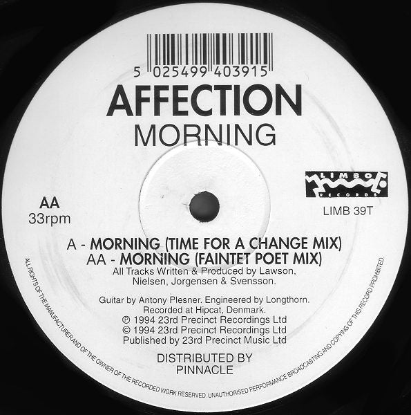 Affection - Morning - Used Vinyl Record 12"