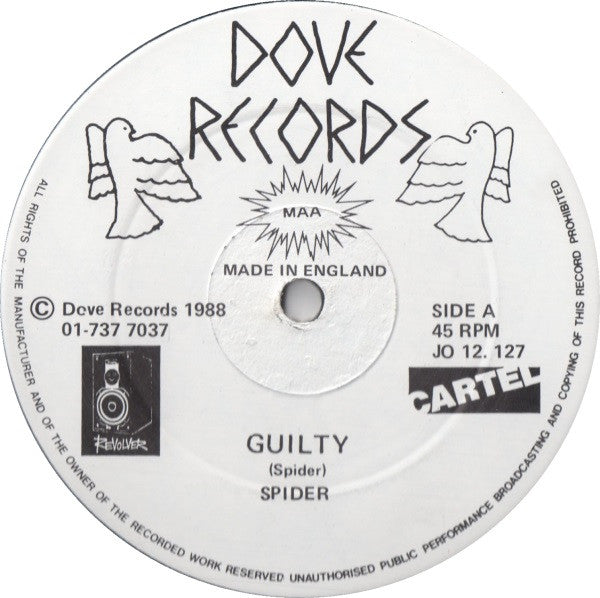 Spider - Guilty - Used Vinyl Record 12"