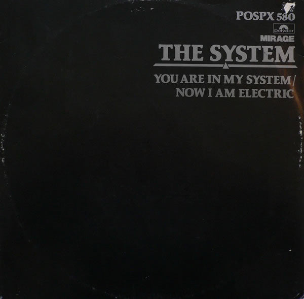 System - You Are In My System / Now I Am Electric - Used Vinyl Record 1