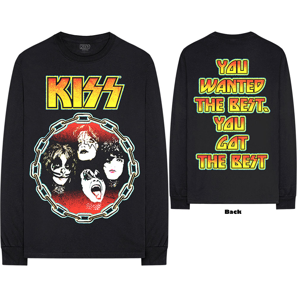 KISS - tshirt - Unisex - Long Sleeves - Large