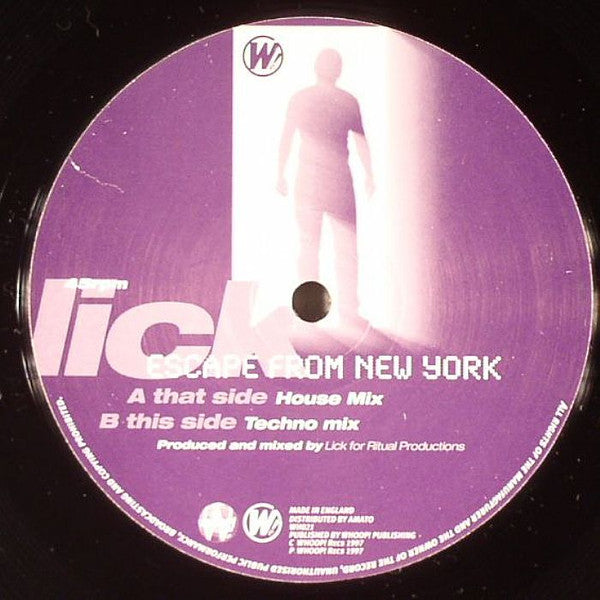 Lick - Escape From New York - Used Vinyl Record 12"