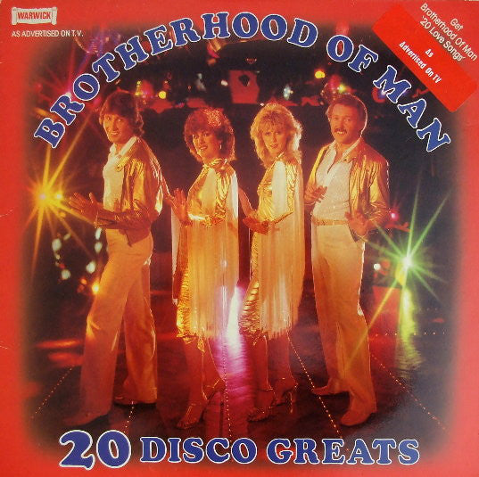 Brotherhood Of Man - 20 Disco Greats - Used Vinyl Record