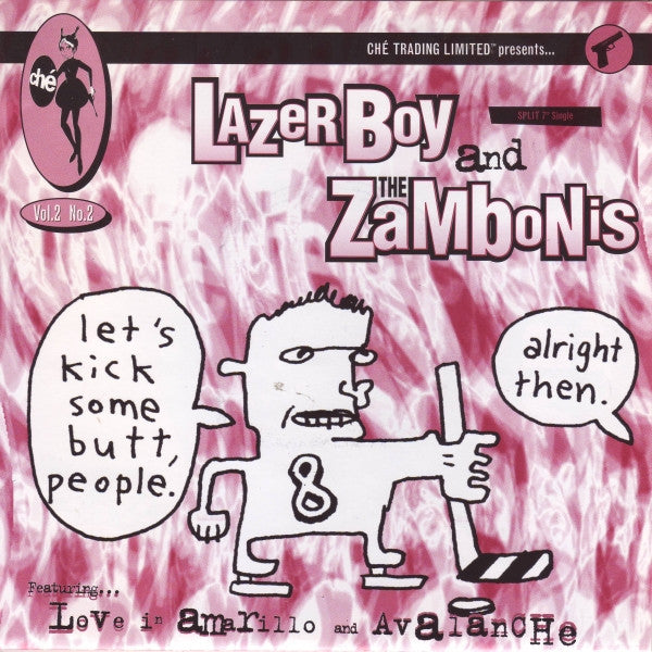 Lazerboy - Love In Amarillo / Avalanche - Used Vinyl Record 7"