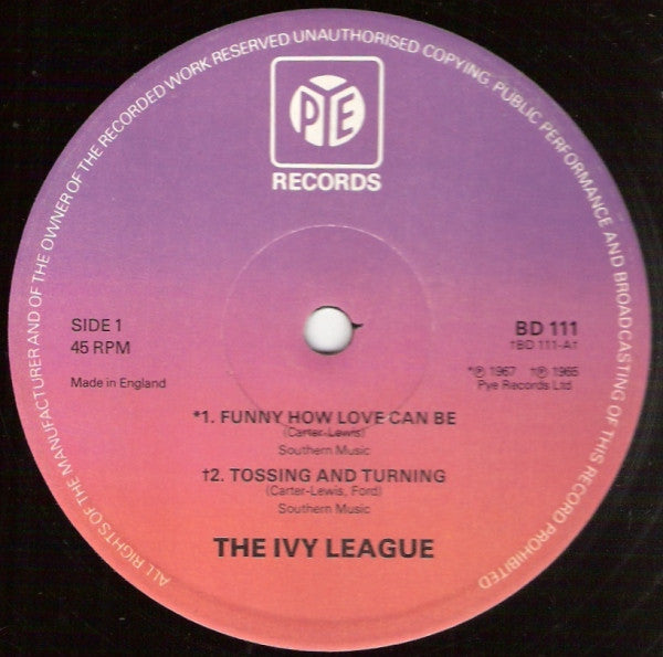 The Ivy League - Funny How Love Can Be - Used Vinyl Record 12"