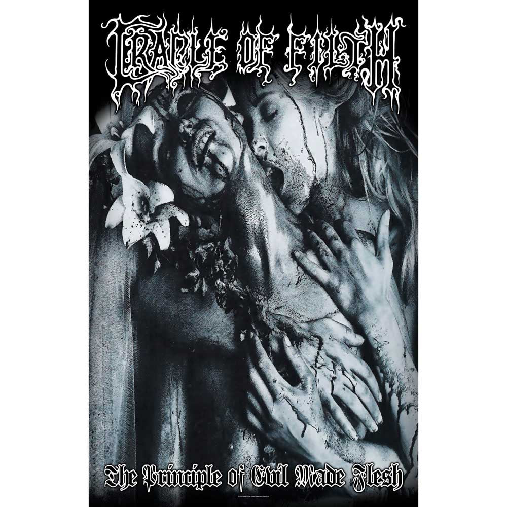 Cradle Of Filth - Textile Poster: Principle Of Evil Made Flesh - Art P