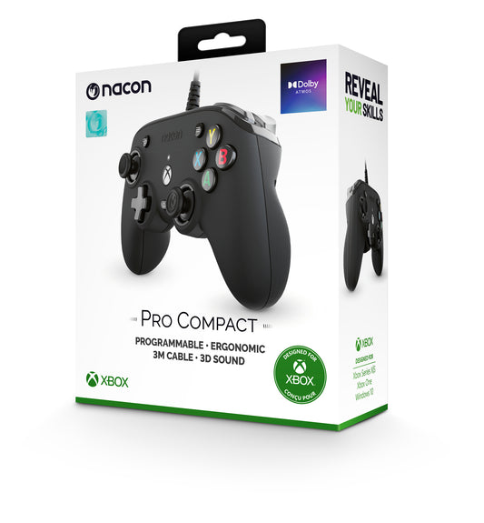 Nacon Wired PRO Compact Controller [Black] /Xbox One - Xbox One