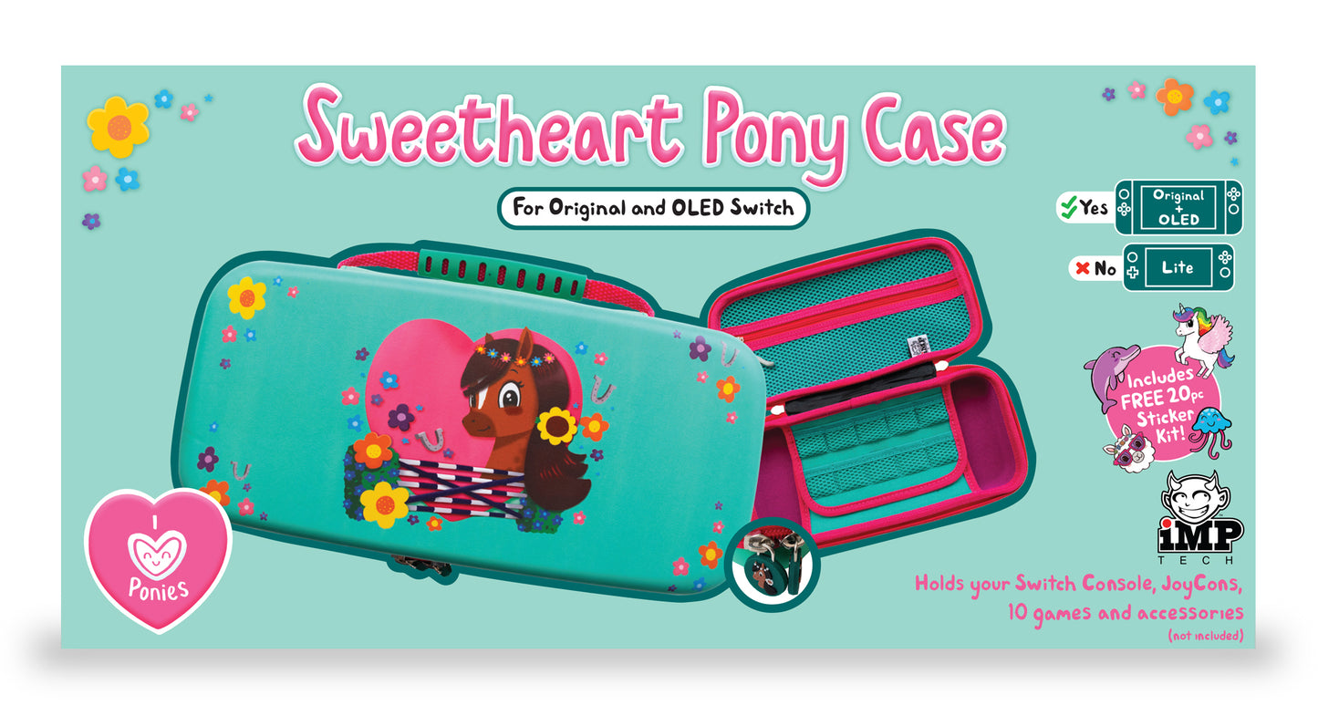 IMP Switch Sweetheart Console Case + Sticker Kit (Pony) /Switch - New