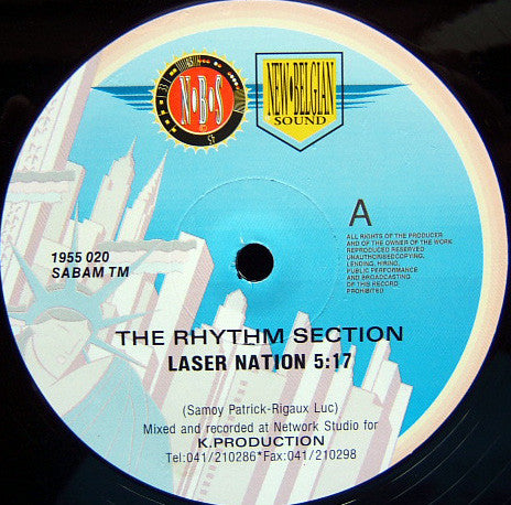 Rhythm Section - Laser Nation - Used Vinyl Record 12"