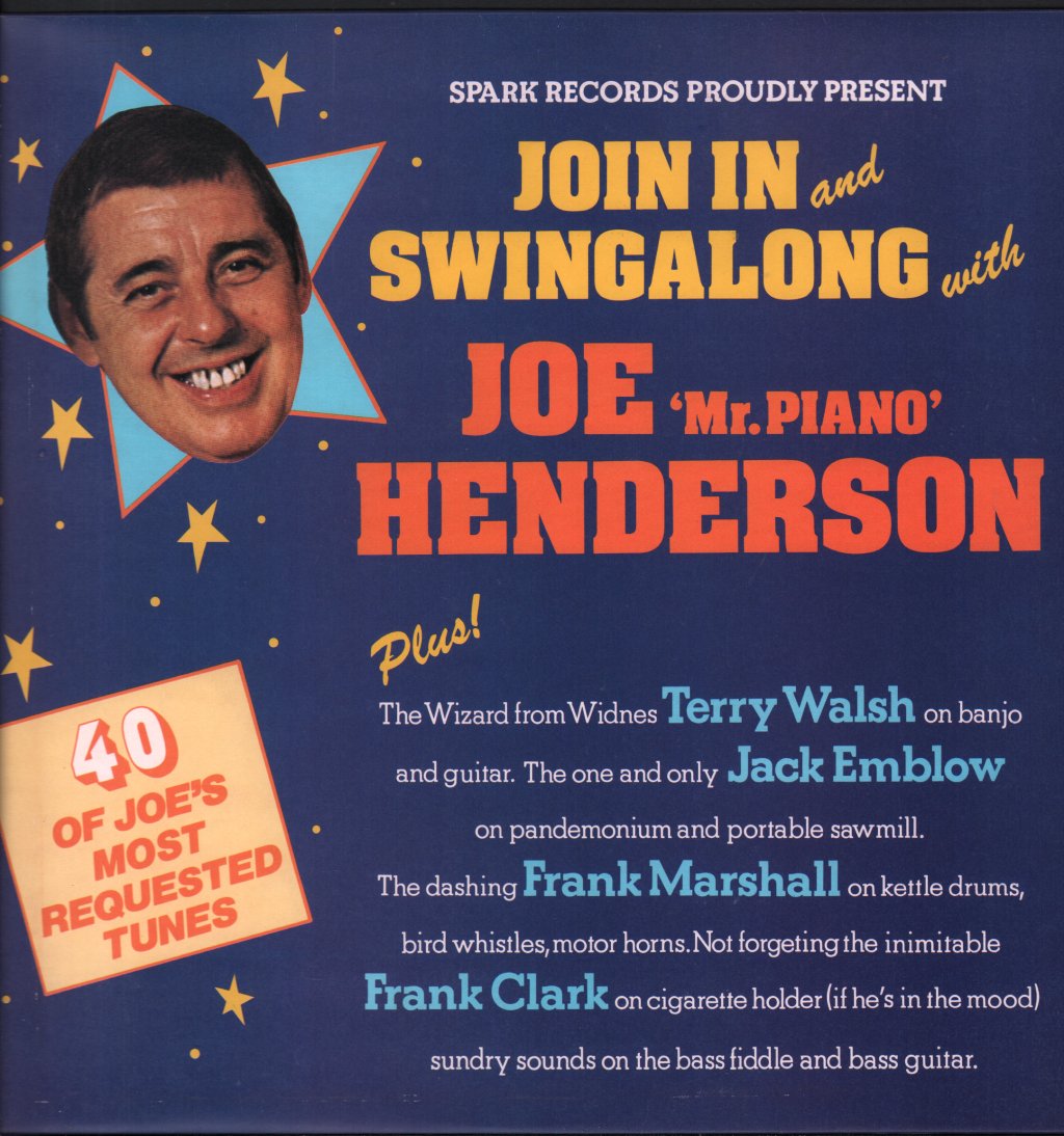 Joe "Mr Piano" Hende - Join In And Swingalong WIth - Used Vinyl Recor