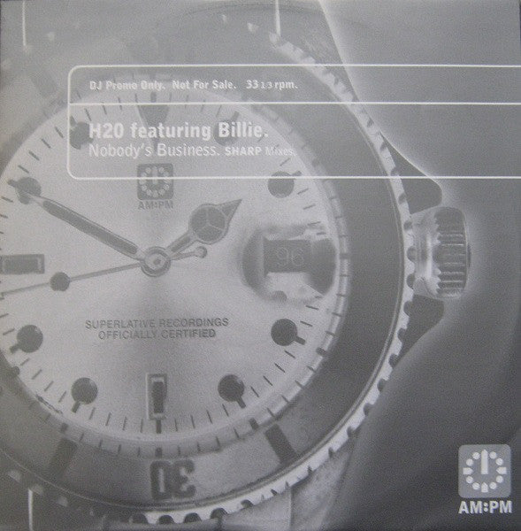 H2O - Nobody's Business (Sharp Mixes) - Used Vinyl Record 12"