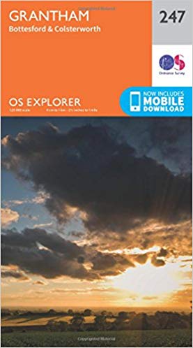 Ordnance Survey - Grantham : 247 - New Sheet map