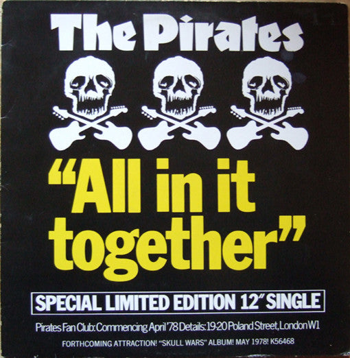 Pirates - All In It Together - Used Vinyl Record 12"