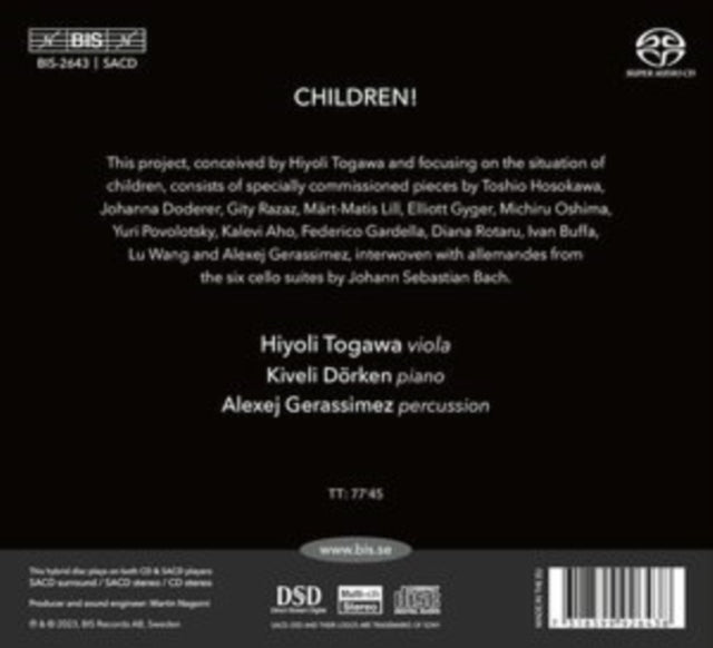 HIYOLI TOGAWA - CHILDREN! - CD