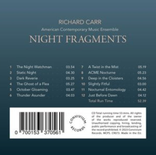 AMERICAN CONTEMP MUS - CARR - NIGHT FRAGMENTS - CD