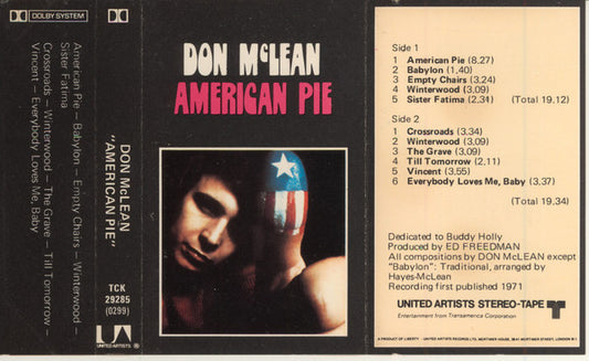 Don McLean - American Pie - Used Cassette