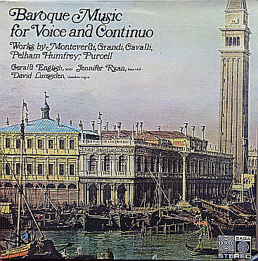 Various - Baroque Music For Voice And Continuo - Used Vinyl Record