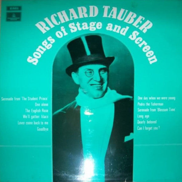Richard Tauber - Songs Of Stage And Screen - Used Vinyl Record