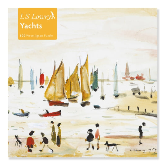 Flame Tree Studio - Adult Jigsaw Puzzle L.S. Lowry: Yachts (500 pieces