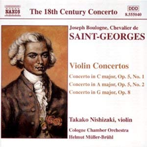 Joseph Boulogne - Violin Concertos / Concerto In C Major, Op. 5 No. 1 /