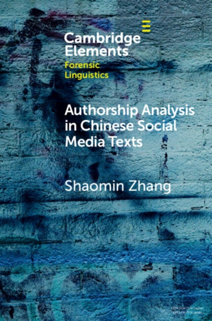 Shaomin Zhang - Authorship Analysis in Chinese Social Media Texts - Ne