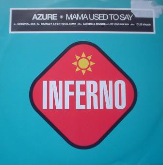 Azure - Mama Used To Say - Used Vinyl Record 12"