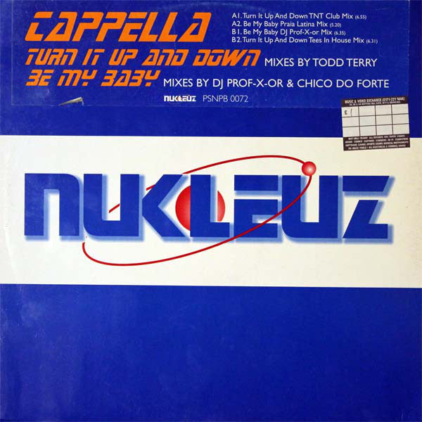 Cappella - Turn It Up And Down / Be My Baby - Used Vinyl Record 12"