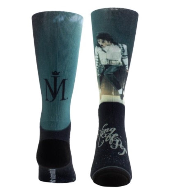 MICHAEL JACKSON - Silver Glitter - Socks - Socks - Size M