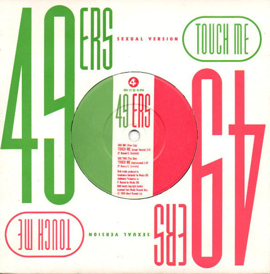 49ers - Touch Me - Used Vinyl Record 7"