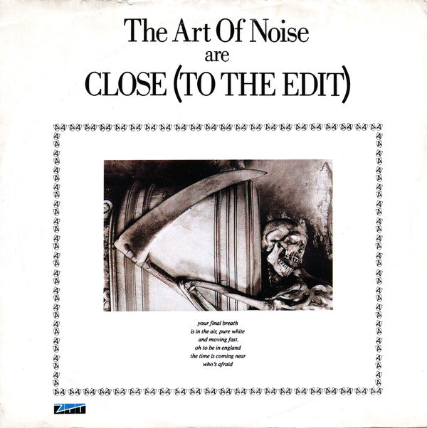 Art Of Noise - Close (To The Edit) - Used Vinyl Record 7"