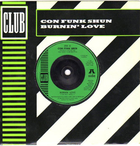 Con Funk Shun - Burnin' Love - Used Vinyl Record 7"