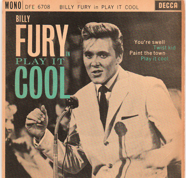 Billy Fury - Play It Cool - Used Vinyl Record 7"