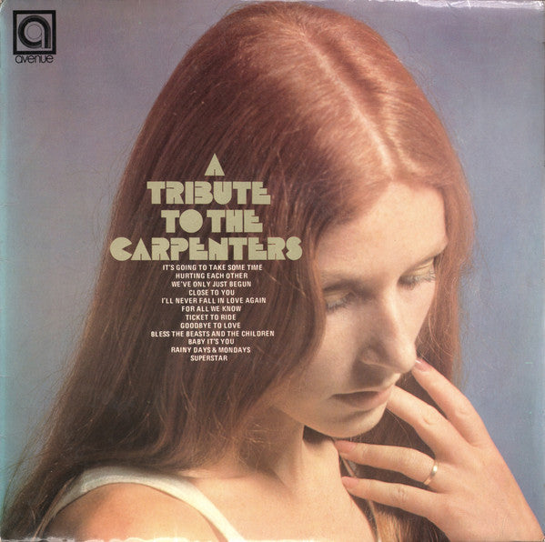 Alan Caddy - A Tribute To The Carpenters - Used Vinyl Record