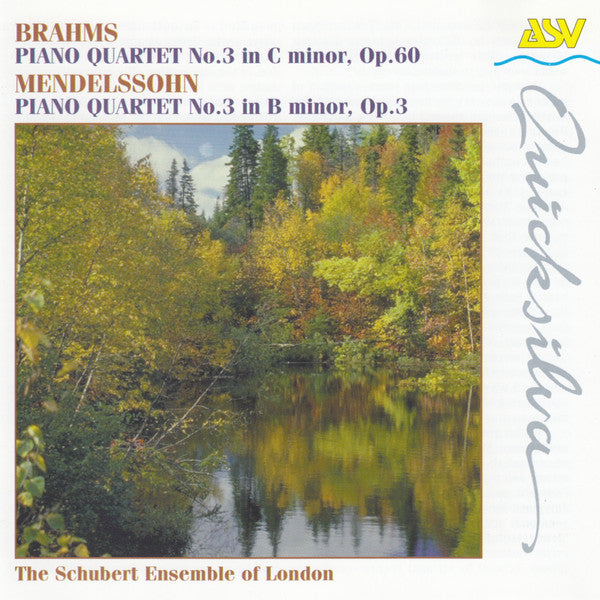 Johannes Brahms - Piano Quartet No. 3 In C Minor, Op. 60 / Piano Quar