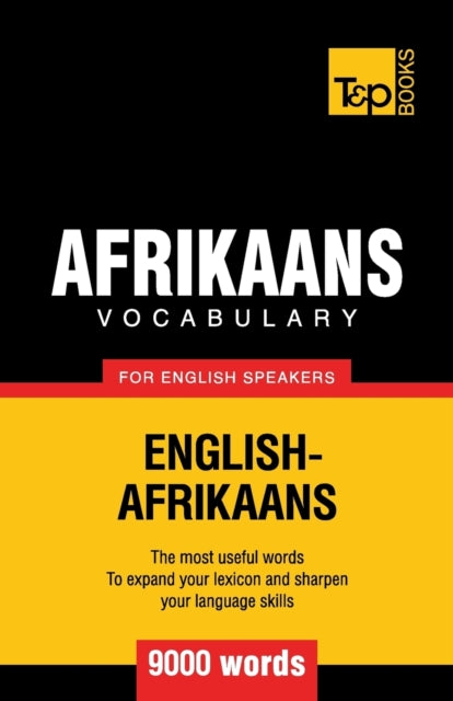 aranov - Afrikaans vocabulary for English speakers - 9000 words - New