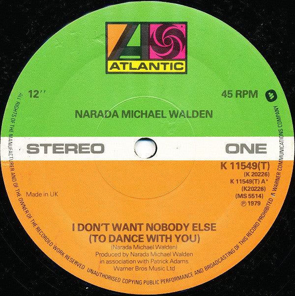 Narada Michael Walde - I Don't Want Nobody Else (To Dance With You) -