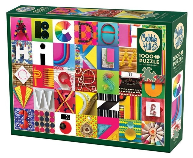 Cobble Hill Found Alphabet 1000 Piece Jigsaw Puzzle - Paperback
