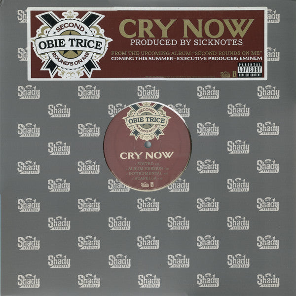 Obie Trice - Cry Now - Used Vinyl Record 12"