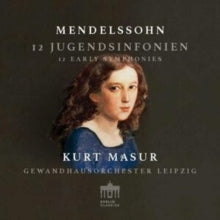 KURT MASUR  GEWANDHA - MENDLESSOHN 12 EARLY SYMPHONI - CD