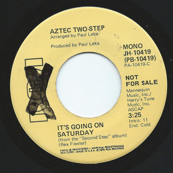 Aztec Two-Step - It's Going On Saturday - Used Vinyl Record 7