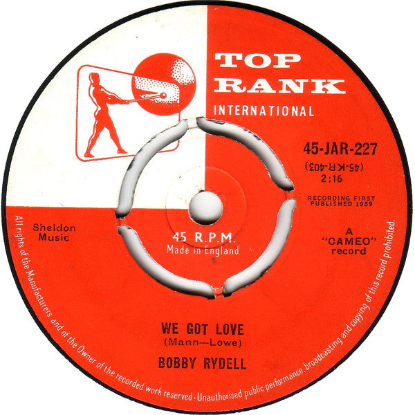 Bobby Rydell - We Got Love - Used Vinyl Record 7"