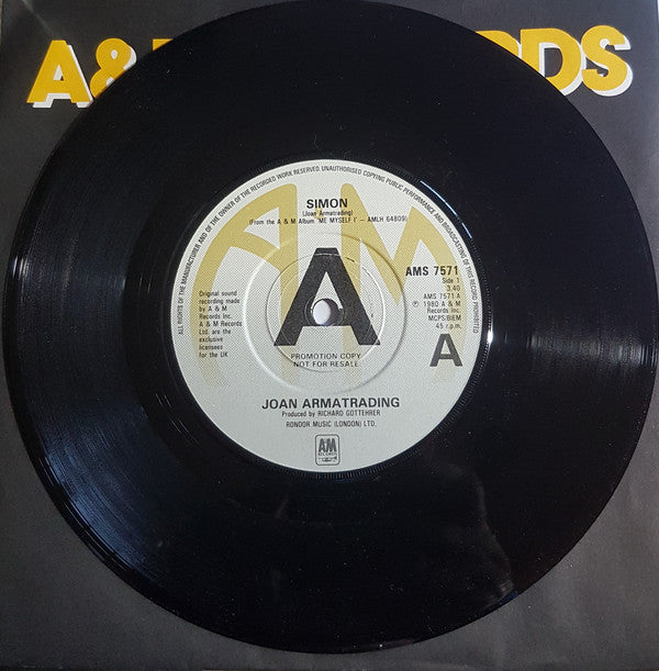 Joan Armatrading - Simon - Used Vinyl Record 7"
