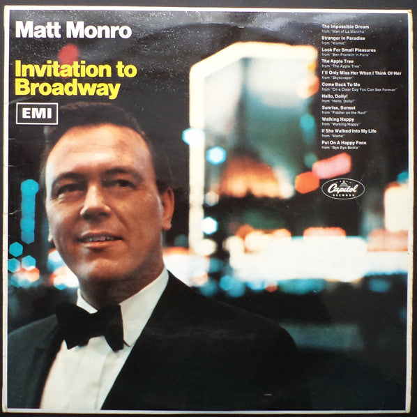 Matt Monro - Invitation To Broadway - Used Vinyl Record