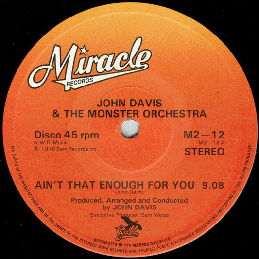 John Davis & The Mon - Ain't That Enough For You / Disco Fever - Use