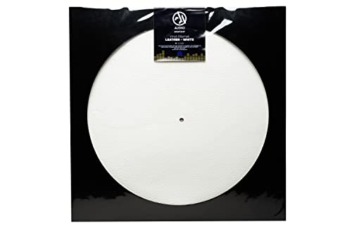 AUDIO ANATOMY - Slipmat Leather - White - Diameter: 295 Mm - Thickness
