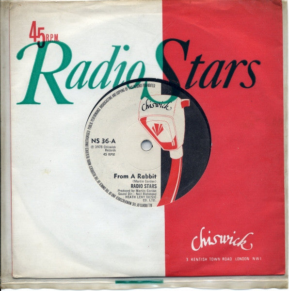 Radio Stars - From A Rabbit - Used Vinyl Record 7"
